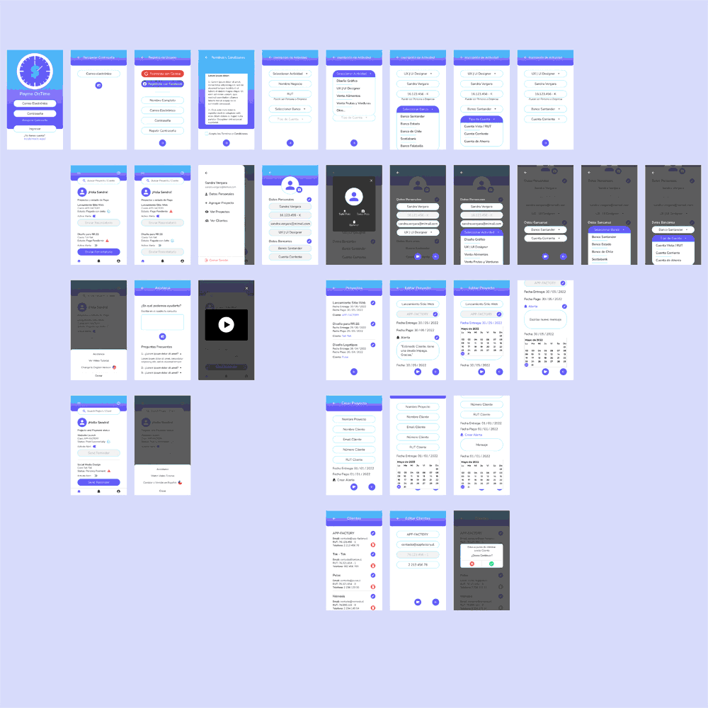 Diseño App Paymeontime